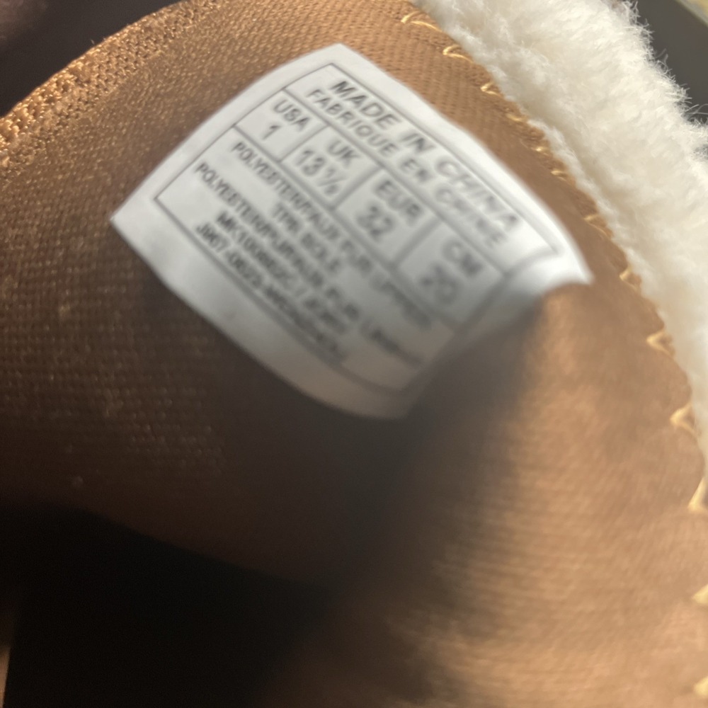 Girls MICHAEL KORS brown boots with faux fur trim Size 1 - Picture 7 of 10